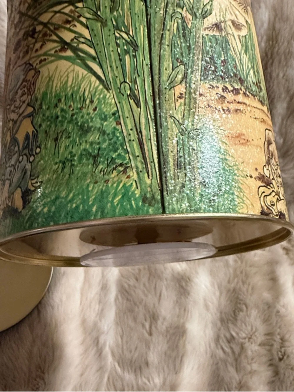 Vintage Charles Chips Music Box Tin: Gnomes in Nature